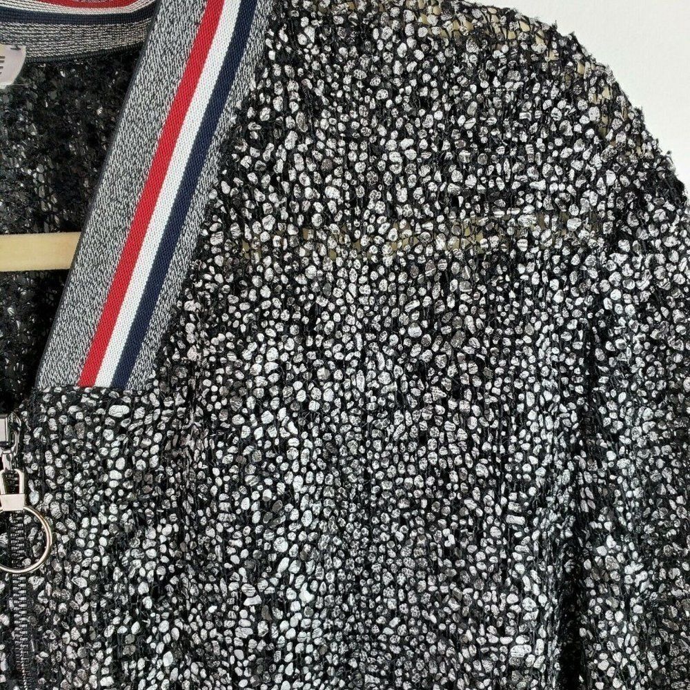 Zoe By Michael Phillips Jacket XXL Black & Silver - Picture 2 of 11